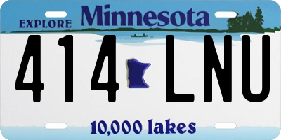 MN license plate 414LNU