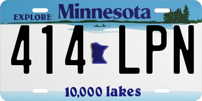 MN license plate 414LPN