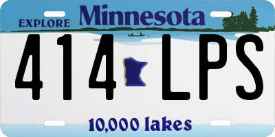 MN license plate 414LPS