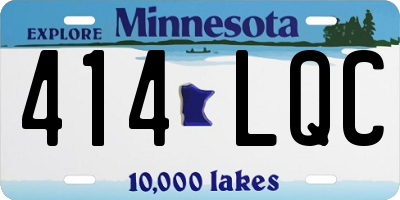 MN license plate 414LQC