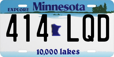 MN license plate 414LQD