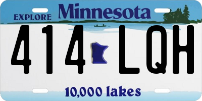 MN license plate 414LQH