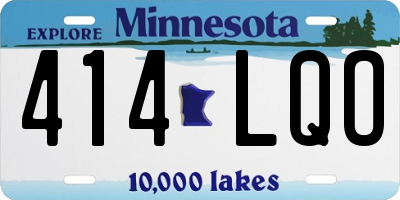 MN license plate 414LQO