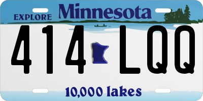MN license plate 414LQQ