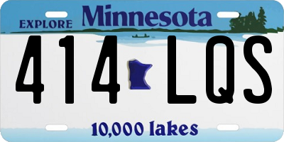 MN license plate 414LQS