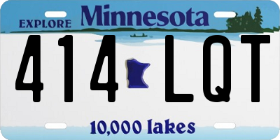 MN license plate 414LQT