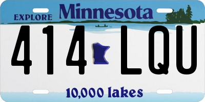 MN license plate 414LQU