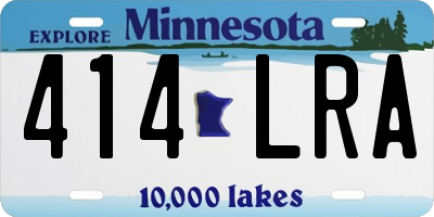 MN license plate 414LRA