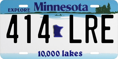 MN license plate 414LRE