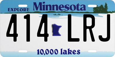 MN license plate 414LRJ