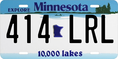 MN license plate 414LRL