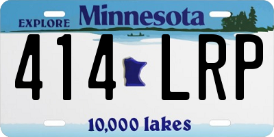 MN license plate 414LRP