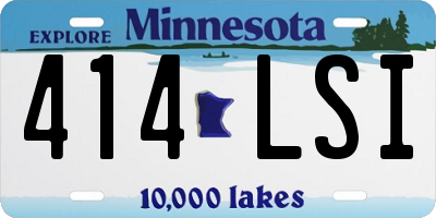MN license plate 414LSI