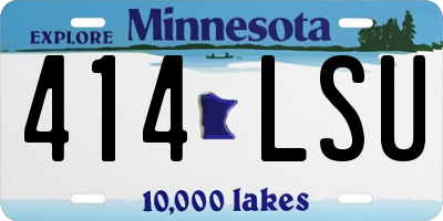 MN license plate 414LSU