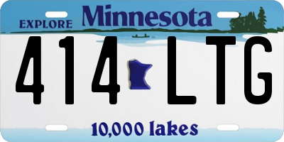 MN license plate 414LTG