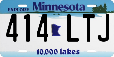 MN license plate 414LTJ