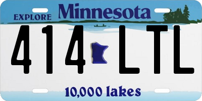 MN license plate 414LTL