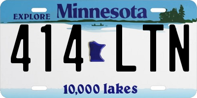 MN license plate 414LTN