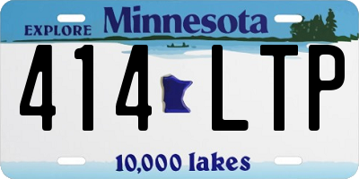MN license plate 414LTP