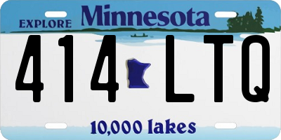 MN license plate 414LTQ
