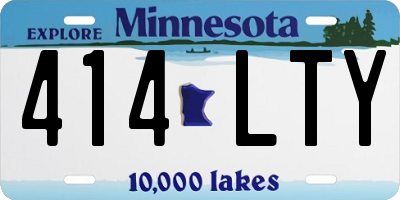 MN license plate 414LTY