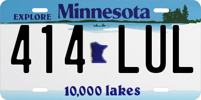 MN license plate 414LUL