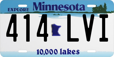 MN license plate 414LVI