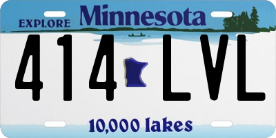 MN license plate 414LVL