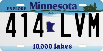 MN license plate 414LVM
