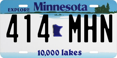 MN license plate 414MHN