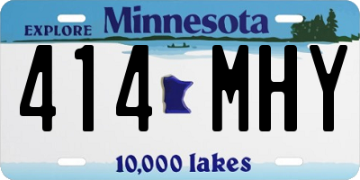MN license plate 414MHY