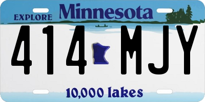 MN license plate 414MJY