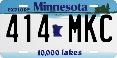 MN license plate 414MKC