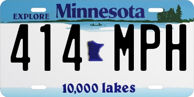MN license plate 414MPH