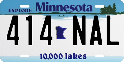 MN license plate 414NAL