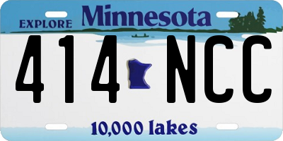 MN license plate 414NCC