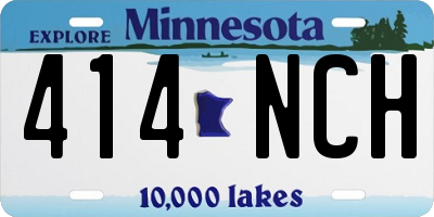 MN license plate 414NCH
