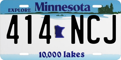 MN license plate 414NCJ