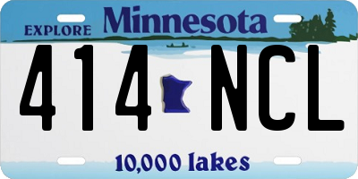 MN license plate 414NCL