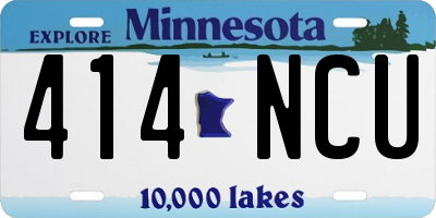 MN license plate 414NCU