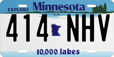 MN license plate 414NHV