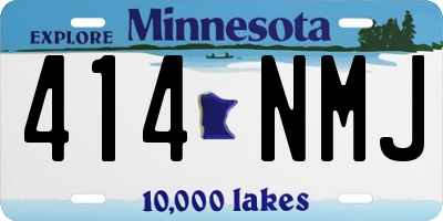 MN license plate 414NMJ