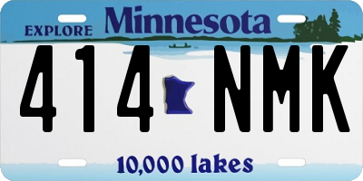 MN license plate 414NMK