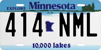 MN license plate 414NML