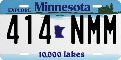 MN license plate 414NMM