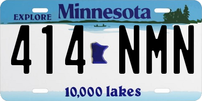 MN license plate 414NMN
