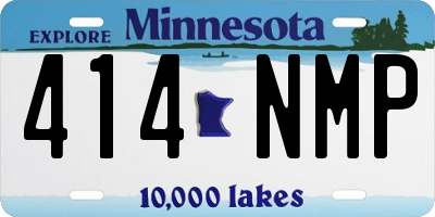 MN license plate 414NMP