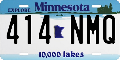 MN license plate 414NMQ
