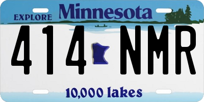MN license plate 414NMR
