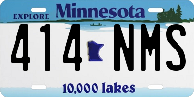 MN license plate 414NMS